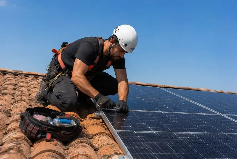 Maintenance et monitoring de panneaux solaires à Saint-Jean-Pied-de-Port
